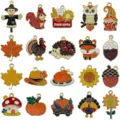 Thanksgiving charm mix enamel alloy pendants for DIY jewelry bracelet necklace making 30pcs - Mixed 20 Enamel New Thanksgiving Turkey (SN1601)