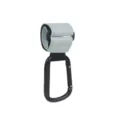 Gancho para carrito de bebé en piel PU con mosquetón, accesorio universal detalle. - Gancho para Cochecito Azul Cielo