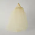 Miniature dollhouse bed canopy hanging mesh net fairy style doll miniature furniture decor - Khaki Mini Tent (32x7cm)
