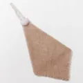 Hanging hand towel with cute heart decor, quick-drying absorbent coral fleece for kitchen or bathroom use. - Heart Khaki Hand Towel