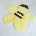 Cute bee flower baby bath mat infant soft cushion cartoon floor mat for nursery room - Bee