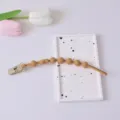 Silikon Baby Schnuller Kette Beissring Schnullerkette Halter braune Farbe Variante Artikel - Kunststoffklammer / Kurkuma