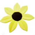 Sunflower baby bath mat soft infant safety flower cushion newborn bathing pad toddler tub support - Yellow