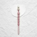 Silicone pacifier chain pink cow design baby teether clip anti drop toy clip accessory - Plastic Clip Style / Dusty Pink