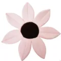 Tappetino da bagno per neonati a fiore cuscino petalo di sicurezza morbido rosa e marrone design - Rosa chiaro