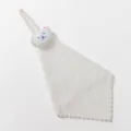 White hanging hand towel with cute bear design, absorbent plush fabric for kitchen and bathroom. - White Bear White Hand Towel
