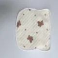 Schattige baby katoenen gewatteerde kussensloop met beren maan print zacht hoofdsteunkussen - Ster Maan Beer Kussenhoes