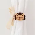 Cute cartoon animal curtain tieback plush buckle holder home decor window accessories - Tiger / 79*5*0.1cm