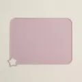 Nordic silicone baby placemat, waterproof non-slip kids feeding mat with cute star. - Light Purple