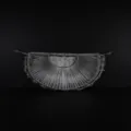 Handmade woven semi-circular crescent handbag with inner pouch for stylish daily wear - Silver