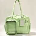 Détail de sac ita vert clair pochette transparente sac à bandoulière pour fans d'anime. - Vert