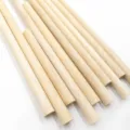 Bâtonnet rond en bois massif naturel pour artisanat, macramé et projets de bricolage, finition lisse. - 1.0*10cm / Couleur bois naturel