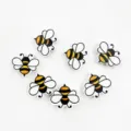 Boutons d'abeille en bois, charmants insectes peints pour l'artisanat DIY, vêtements et bijoux. - Abeille (Trou Horizontal)