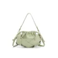 Sac à bandoulière plissé vert clair femme rétro mode tressé sac porté épaule chic - Vert Menthe