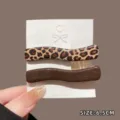 Leopardenmuster Wellen Haarspangen Set für Damen Mode Styling Zubehör 6.5 cm Haarspange. - 1# Wellen-Haarklammer