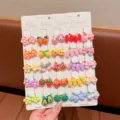 Set di elastici per capelli da neonato, simpatici cerchietti colorati per bambine e neonati. - Combo Anello Pollice Valore (44#)