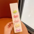 Set di mini elastici per capelli con fiocco colorato per bambini, simpatici accessori. - Stile Fiocco (1#)