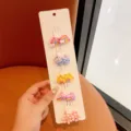 Set elastici per capelli bambini simpatici accessori bambina varie varianti stile - Stile Arcobaleno (8#)