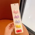 Elastici per capelli colorati con simpatico fiocco per bambini, morbidi accessori bambina. - Stile Fiocco (10#)