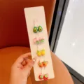 Simpatici elastici per capelli di frutta per bambini, set di accessori per capelli a cartoni animati. - Stile Frutta (11#)