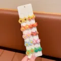 Set di elastici per capelli a tema cartone animato per bambini, fasce elastiche colorate per ragazze. - Stile Girasole (13#)