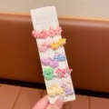 Set di elastici per capelli per bambini carini, mini accessori colorati per piccole bambine. - Stile Fiocco (29#)