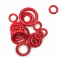 Anneaux en bois écologiques colorés 30-85mm anneau en bois couleur bonbon accessoires DIY - Diamètre Extérieur 30mm Épaisseur 6mm / Rouge