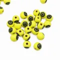 16mm wooden beads yellow black sunflower pattern diy craft handmade jewelry accessories - Yellow Daisy