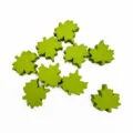 Détail de perles en bois feuille d'érable verte, perles façonnées de 20mm pour bijoux. - Feuille d'Érable Vert Clair