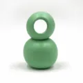 Perles rondes en bois macaron vert 20-25mm grand trou accessoires pour bijoux DIY. - 20mm (Pack de 100 Pièces) / Vert