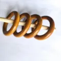 Anneaux en bois marron cercles artisanat bricolage accessoires pour rideaux pieces bois - Brun Clair