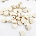 Perles en bois naturel en forme de cœur accessoires de bijoux DIY 12mm loisirs créatifs - Cœur / 12mm