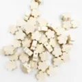 Perles en bois naturel fleur de prunier pour bijoux DIY, accessoires artisanaux en bois. - Fleur de prunier / 12mm