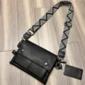 Borsa Tracolla Uomo Nera PU Pelle Messenger Bag Stile Giapponese Borsa Petto Con Bretella. - Stile 62 / Nero
