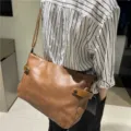 Borsa a tracolla da uomo in morbida pelle vintage borsa da lavoro casual per ufficio - Marrone chiaro