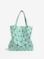 Sac cabas géométrique vert menthe élégant sac à épaule pour femme style quotidien - Vert