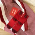 Festive red mid-tube cotton socks for women, winter hosiery with flocked Chinese characters, cozy. - Auspicious (Red)