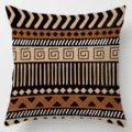 African totem throw pillow cover ethnic geometric print cushion case for home sofa decor - Single-Sided Peach Skin Pillow Cover Without Core 45x45cm / Pattern 5