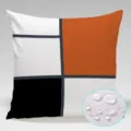 Waterproof geometric print pillow cover outdoor minimalist abstract cushion cover detail view - Style 7