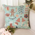 Weihnachten Kissenbezug festlich Lebkuchen Baum Sofakissen dekorative Hülle Heim - Pfirsichhaut Kissenbezug 45x45cm / Z1872BZ-3
