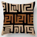 African tribal print throw pillow cover, geometric ethnic style cushion case for home decor. - Single-Sided Peach Skin Pillow Cover Without Core 45x45cm / Pattern 6