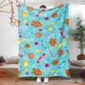 Coperta in flanella di Natale accogliente con simpatici motivi di omino di pan di zenzero. - 80x120 (230g/m² flanella) / T378MT-3