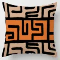 Ethnic tribal pattern throw pillow cover, modern geometric decorative cushion case. - Single-Sided Peach Skin Pillow Cover Without Core 45x45cm / Pattern 8