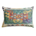 Detailed view of bohemian style throw pillow cover featuring vibrant Persian geometric print. - BZ20260506-10