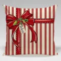 Christmas Throw Pillow Cover Red White Striped Bow Decorative Cushion Case 45x45cm - B20260907 -8