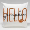 Federa cuscino autunno zucca arancione stampa lettere cuscino decorativo divano casa nuovo - Singolo lato / 45x45cm