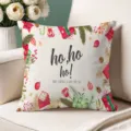 Christmas throw pillow cover holiday home decor festive sofa cushion case for couch - Single-Sided Peach Skin Pillow Cover Without Core 45x45cm / T770BZ-1