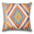 Fodera per cuscino geometrico bohemien federa etnica colorata per divano da soggiorno - Fodera per Cuscino in Pelle di Pesca Monolaterale Senza Anima 45x45cm / BZ20260506-1