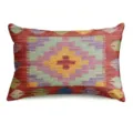 Fodera per cuscino bohémien con stampa geometrica Kilim colorata per la decorazione. - Pelle di Pesca Monolaterale 50x30 (Senza Imbottitura) / BZ202605061-3