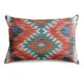 Fodera per cuscino geometrica boho, colorato motivo etnico tribale decorativo. - Pelle di Pesca Monolaterale 50x30 (Senza Imbottitura) / BZ202605061-4